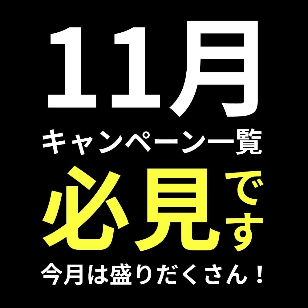 【必見】11月のキャンペーン・価格改定情報をわかりやすくまとめました！